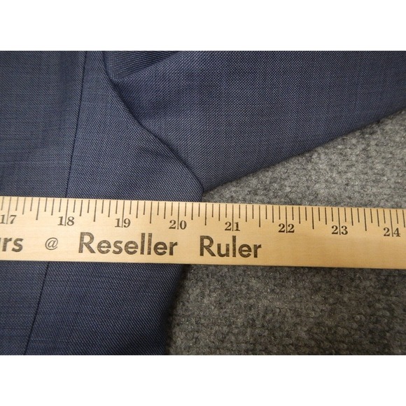 J. Crew Thompson Suit Men's Size 38S Slim Fit Blue w/ Brown Buttons 100% Wool - Picture 6 of 16